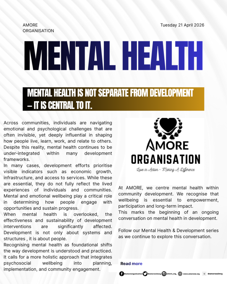 MENTAL HEALTH & DEVELOPMENT