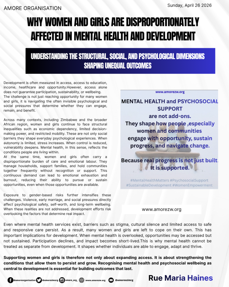 MENTAL HEALTH AND DEVELOPMENT